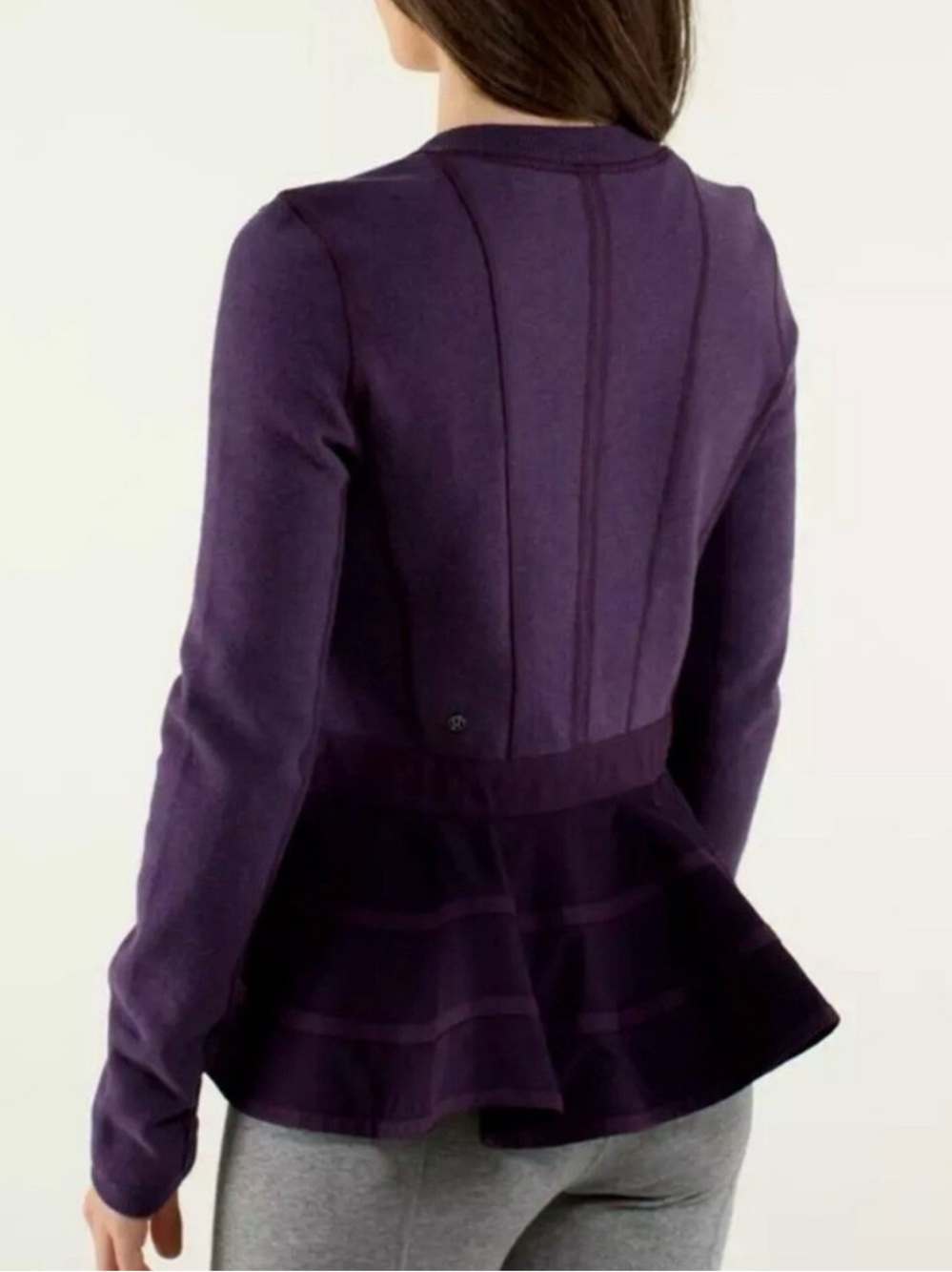 lululemon athletica Purple Peplum Long-Sleeve Top